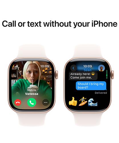 Call or text from Apple Watch Series 10 46mm.