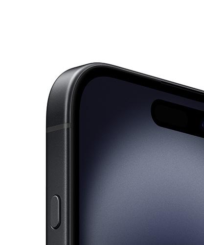 A closeup of the iPhone 16 from the front.