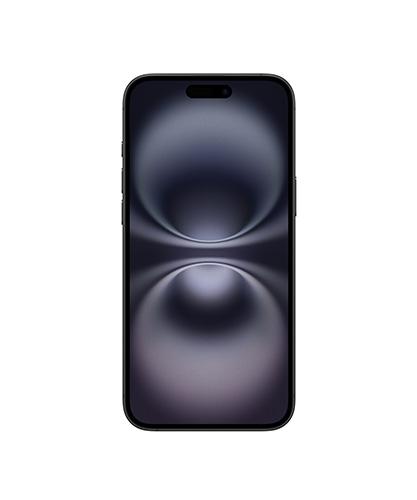 The iPhone 16 Plus viewed from the front.