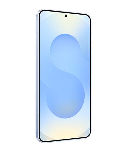 The Galaxy S25+ viewed from the front at an angle.