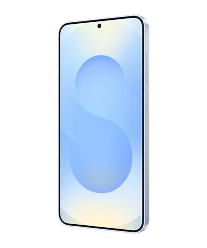 The Galaxy S25+ viewed from the front at an angle.