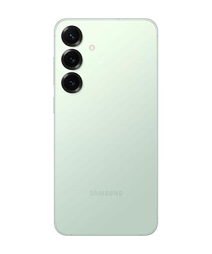 The Galaxy S25+ viewed from the back.