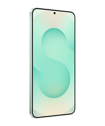 The Galaxy S25+ viewed from the front at an angle.