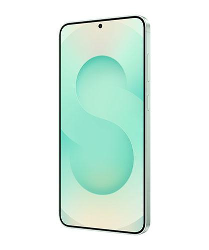 The Galaxy S25+ viewed from the front at an angle.