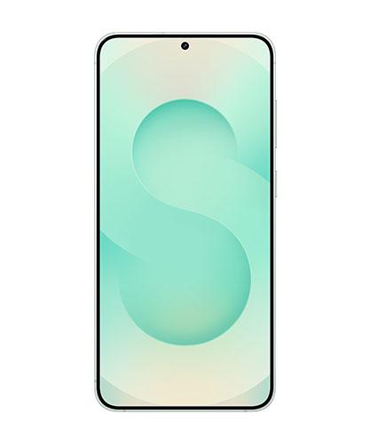 The Galaxy S25+ viewed from the front.