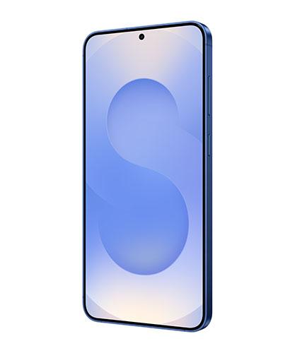 The Galaxy S25+ viewed from the front at an angle.