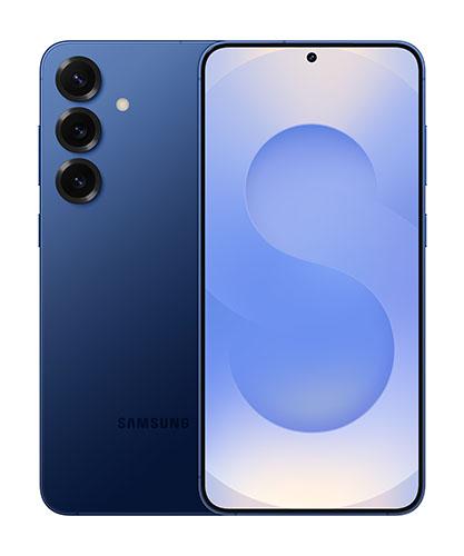 The Galaxy S25+ viewed side by side to show front and back.