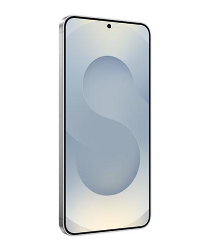 The Galaxy S25+ viewed from the front at an angle.