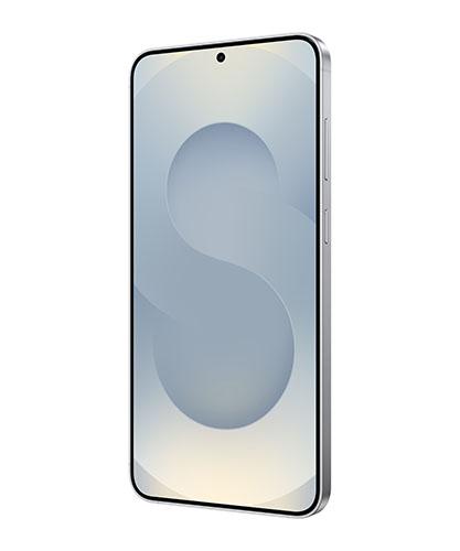 The Galaxy S25+ viewed from the front at an angle.