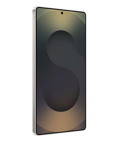 The Galaxy S25 Ultra viewed from front at an angle.