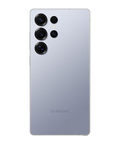 The Galaxy S25 Ultra viewed from the back.