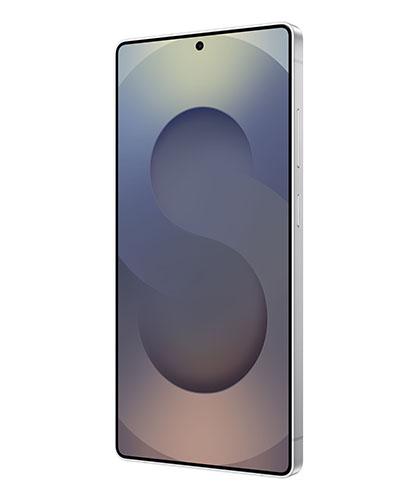 The Galaxy S25 Ultra viewed from front at an angle.