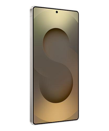 The Galaxy S25 Ultra viewed from front at an angle.