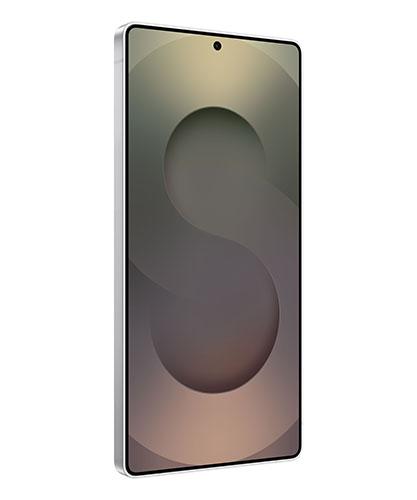 The Galaxy S25 Ultra viewed from front at an angle.