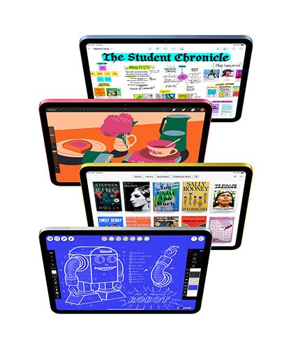 Showing the screen of the iPad (A16).