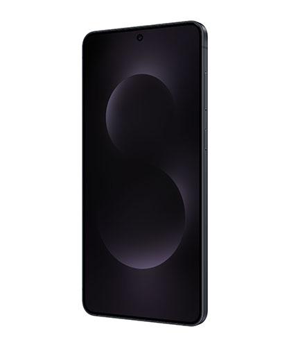 The Galaxy S25 Edge viewed from the front at an angle.