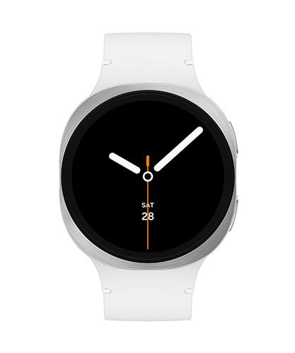 The Galaxy Watch8 viewed from the front.