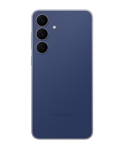 The Galaxy S25 FE viewed from the back.