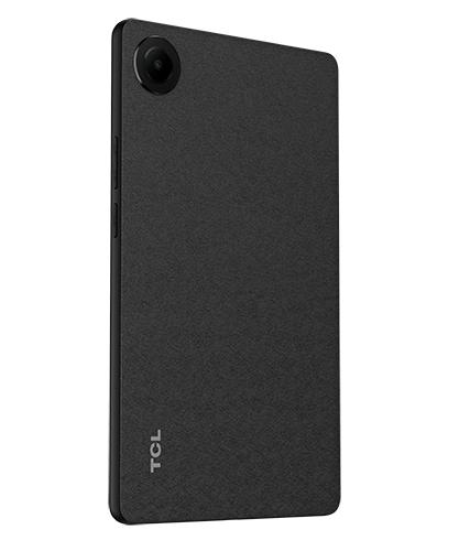 The TCL Tab8 Gen 2 viewed from the back at an angle.
