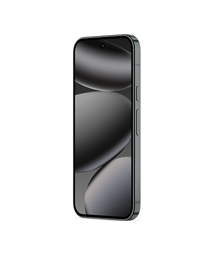 The Pixel 10 Pro viewed from the front at an angle.