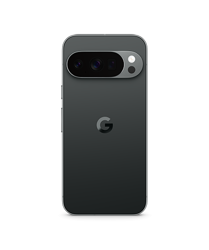 The Pixel 10 Pro viewed from the back.