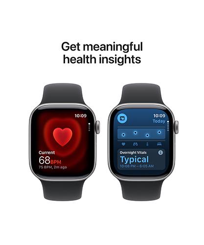 Watch Series 11 GPS + Cellular 42mm Jet Black Aluminum Case with