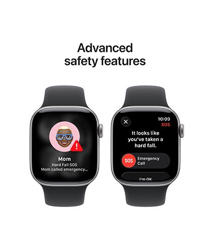 Watch Series 11 GPS + Cellular 42mm Jet Black Aluminum Case with