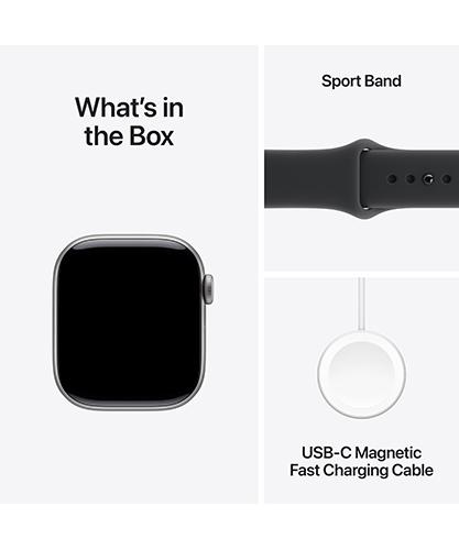 Watch Series 11 GPS + Cellular 42mm Jet Black Aluminum Case with