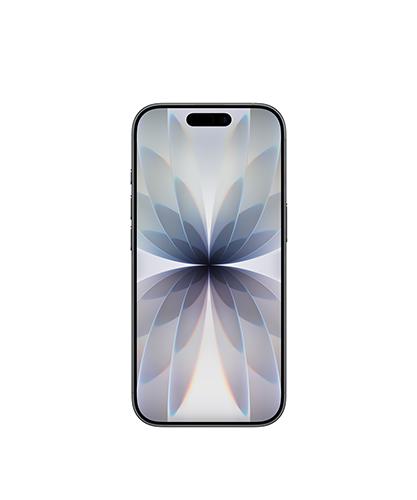 The iPhone 17 viewed from the front.