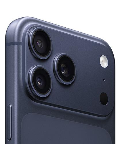 The iPhone 17 Pro Max close up to show the cameras.
