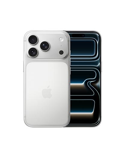 The iPhone 17 Pro side by side to show the front and back.