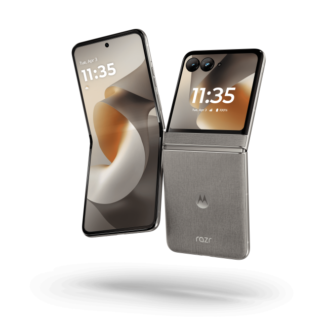 2026 moto razr Hematite front and back