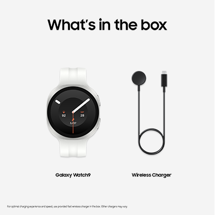 whats in the box samsung galaxy watch9 white