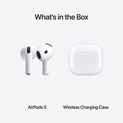 AirPods 5 with charging case