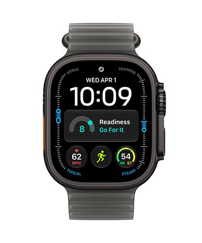 Watch Ultra 4 GPS + Cellular 49mm  Black Titanium case with Translucent Black Ocean Band Med