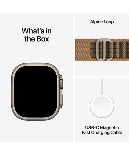 Watch Ultra 4 GPS + Cellular 49mm Natural Titanium case with Desert Apline Band