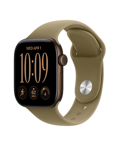 Apple Watch Series 12 42mm GPS plus Cellular Dark Bronze Aluminum Sport Band Olive