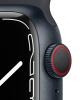 AppleWatchSeries7 41mm Midnight Midnight band close up