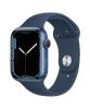 AppleWatchSeries7 45mm Blue Abyss side