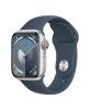Apple Watch Series 9 41mm Silver Aluminum Storm Blue Band