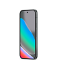 The Google Pixel 10 viewed from the front at an angle.